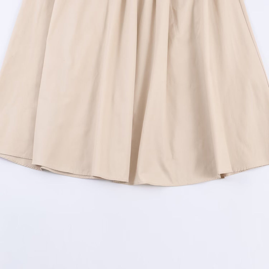 Belted Collared Shirt Dress for Women