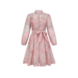 Ellie | Crystal Embellished Floral Print Mini Dress