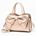 Fashion Women Handbags Tassel PU Leather Totes Bag Top-handle Embroidery Bag Shoulder Bag Lady Simple Style Crocodile Pattern
