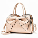 Fashion Women Handbags Tassel PU Totes Bag Top-handle Embroidery Bag Shoulder Bag Lady Simple Style Crocodile Pattern