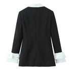Floral Sleeve Detail Blazer Jacket for Women