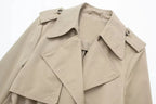 Long Trench Coat Women Double Breasted Women's Fashion Windbreakers Long Sleeve Woman Trench Coat Autumn Outerwear