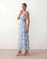 Giedre | Lace-Up A-Line Midi Dress