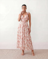 Giedre | Lace-Up A-Line Midi Dress