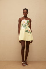 Alejandra | Off-Shoulder Floral Embroidered Mini Dress