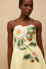 Alejandra | Off-Shoulder Floral Embroidered Mini Dress