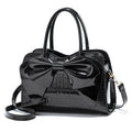 Fashion Women Handbags Tassel PU Leather Totes Bag Top-handle Embroidery Bag Shoulder Bag Lady Simple Style Crocodile Pattern