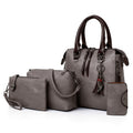 ValenKuci  Leather Shoulder Messenger Bag Tote Bag Bolsa 4pcs/Set Women Composite Bag High Quality Ladies Handbag Female set bag