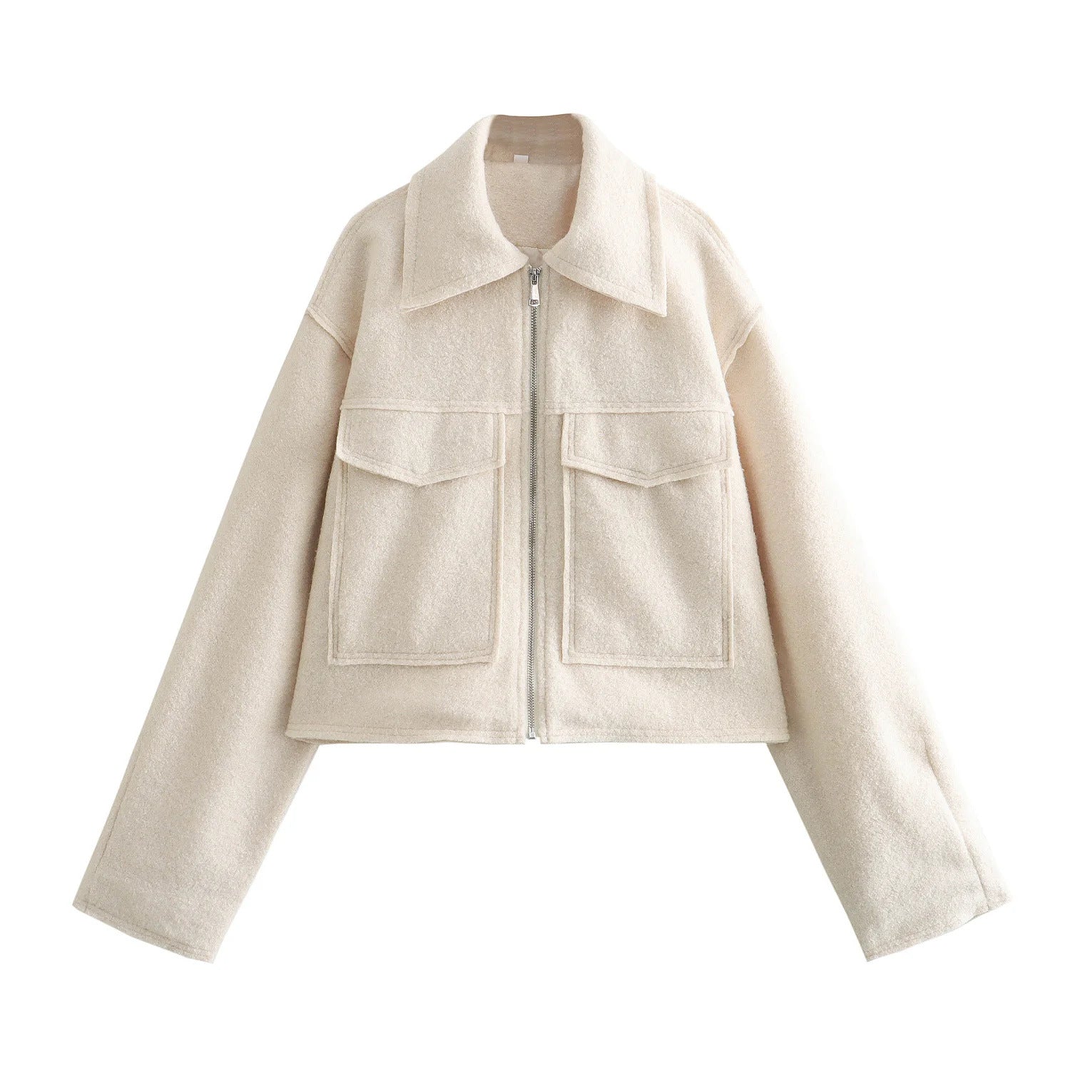 Women's Short Wool Blend Jacket Coat