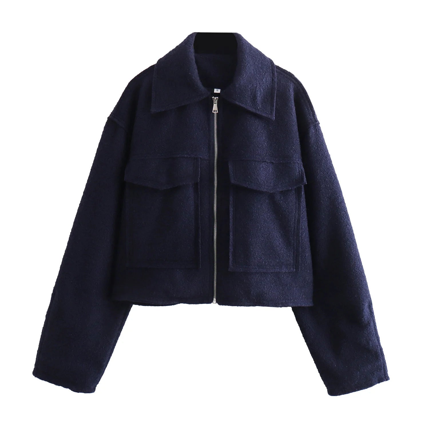 Women's Short Wool Blend Jacket Coat