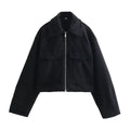 Women's Short Wool Blend Jacket Coat