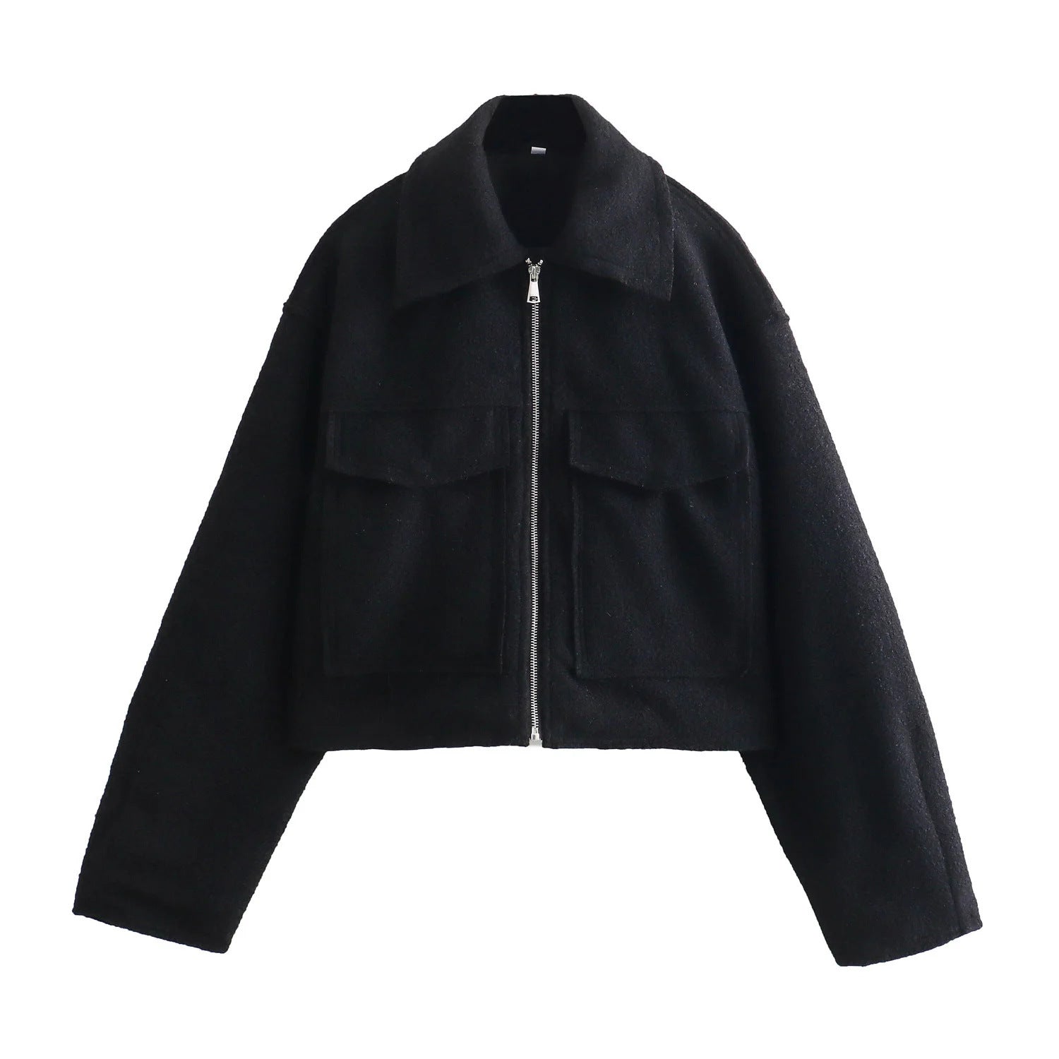 Women's Short Wool Blend Jacket Coat