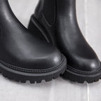 Women's Chelsea Boots Genuine Leather Winter Fashion Ankle Boots Retro Martin Boots