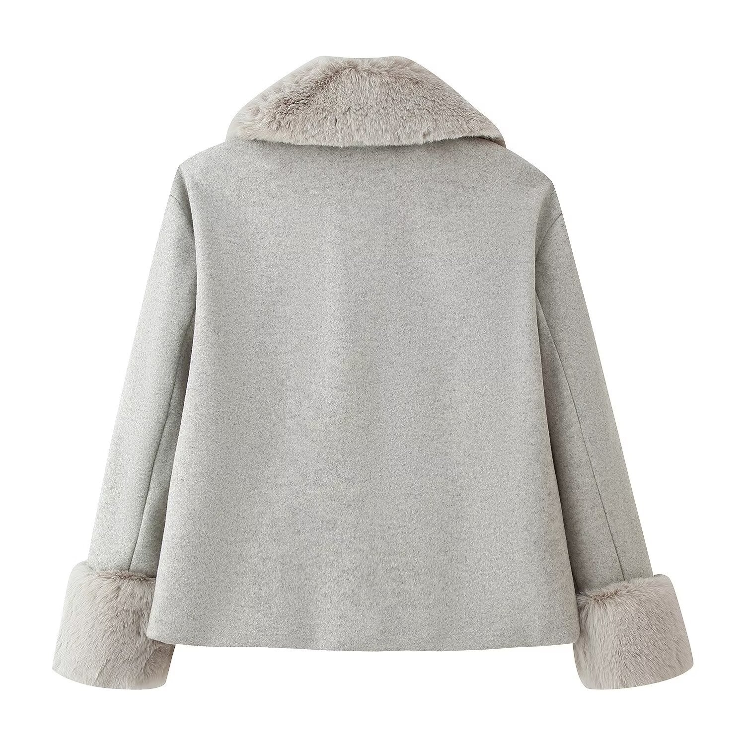 Women's Casual Wool Blend Coat Versatile Outerwear