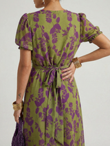 Elena | Relaxed Floral Print Midi Dress