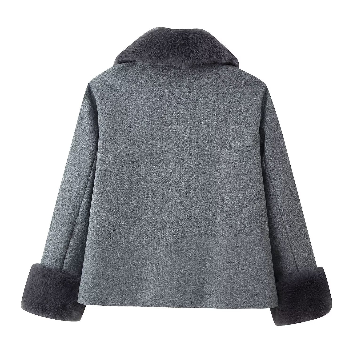 Women's Casual Wool Blend Coat Versatile Outerwear