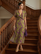 Elena | Relaxed Floral Print Midi Dress