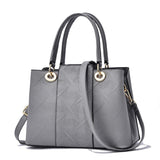 Newposs Women Bag Vintage Casual Tote Top-Handle Women Messenger Bags Shoulder student Handbag Purse Wallet Leather New