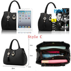 Fashion Women Handbags Leather Totes Bag Top-handle Embroidery Crossbody Bag Shoulder Bag Lady Simple Style Hand Bags