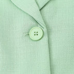 Pure Color Long Sleeve Short Blazer Jacket