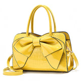 Fashion Women Handbags Tassel PU Totes Bag Top-handle Embroidery Bag Shoulder Bag Lady Simple Style Crocodile Pattern