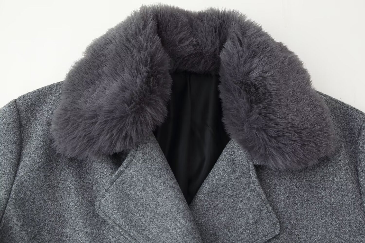 Women's Casual Wool Blend Coat Versatile Outerwear