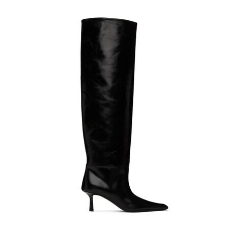 Women Slim High Heel Luxury Knee High Boots Fashion Comfortable Round Toe Stiletto Long Boots