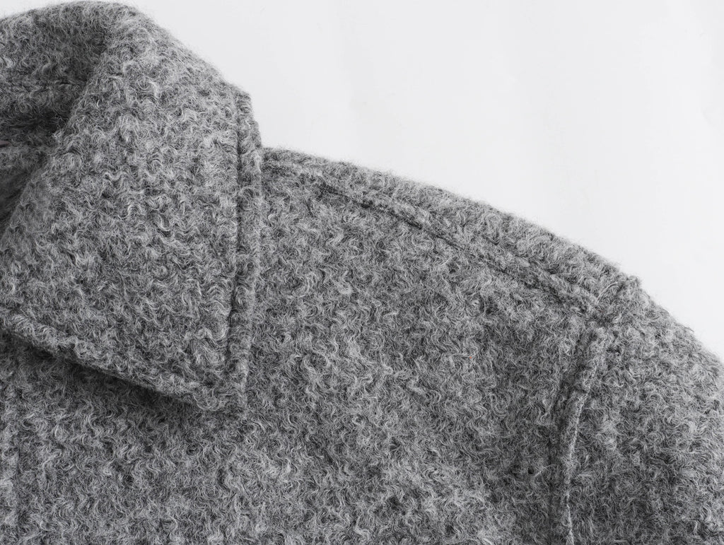 Women's Short Wool Blend Jacket Coat