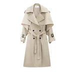 Casual Double-Breasted Windproof Trench Coat for Women