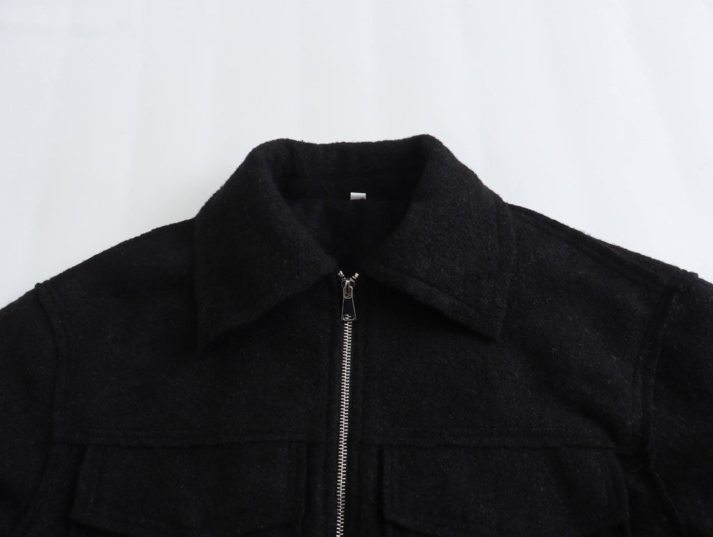 Women's Short Wool Blend Jacket Coat
