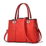 Newposs Women Bag Vintage Casual Tote Top-Handle Women Messenger Bags Shoulder student Handbag Purse Wallet Leather New