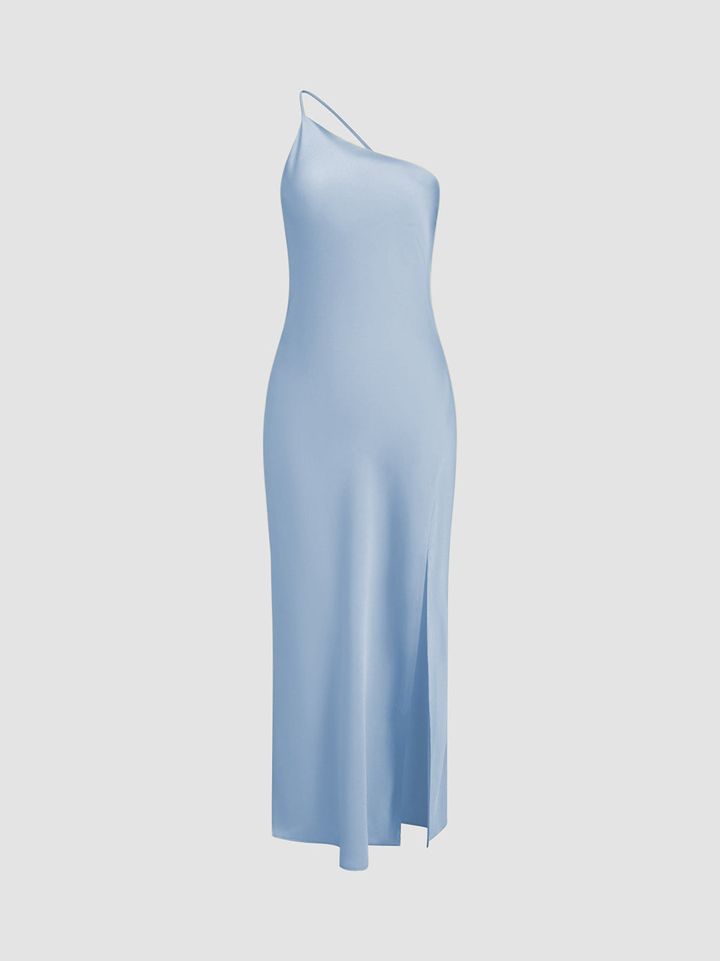Bianca | Asymmetric Open Back Spaghetti Strap Midi Dress