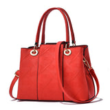 Newposs Women Bag Vintage Casual Tote Top-Handle Women Messenger Bags Shoulder student Handbag Purse Wallet Leather New