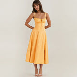 Catherine | Corset Midi Party Dress