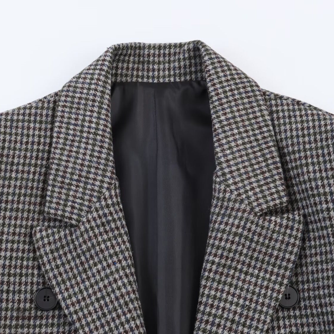 Chic Asymmetrical Plaid Blazer for Women