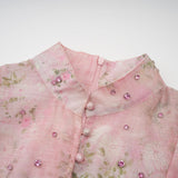 Ellie | Crystal Embellished Floral Print Mini Dress