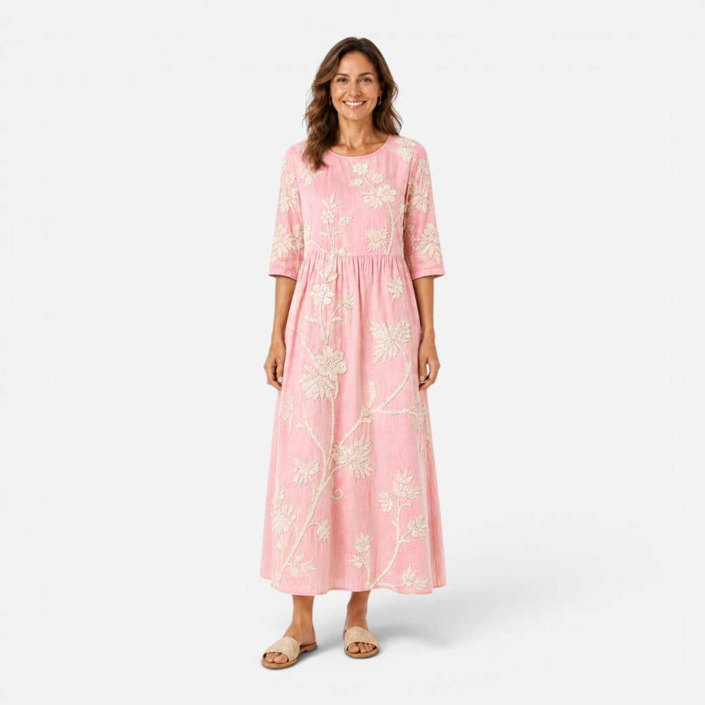 Emilia | Floral Print Lightweight Midi Dress