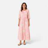 Emilia | Floral Print Lightweight Midi Dress