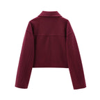 Women's Short Wool Blend Jacket Coat