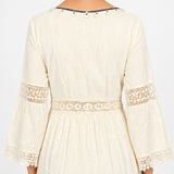 Eloise | Floral Lace Midi Dress