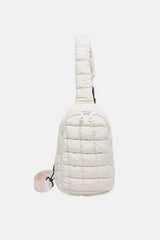 Quilted Nylon Crossbody  Bag