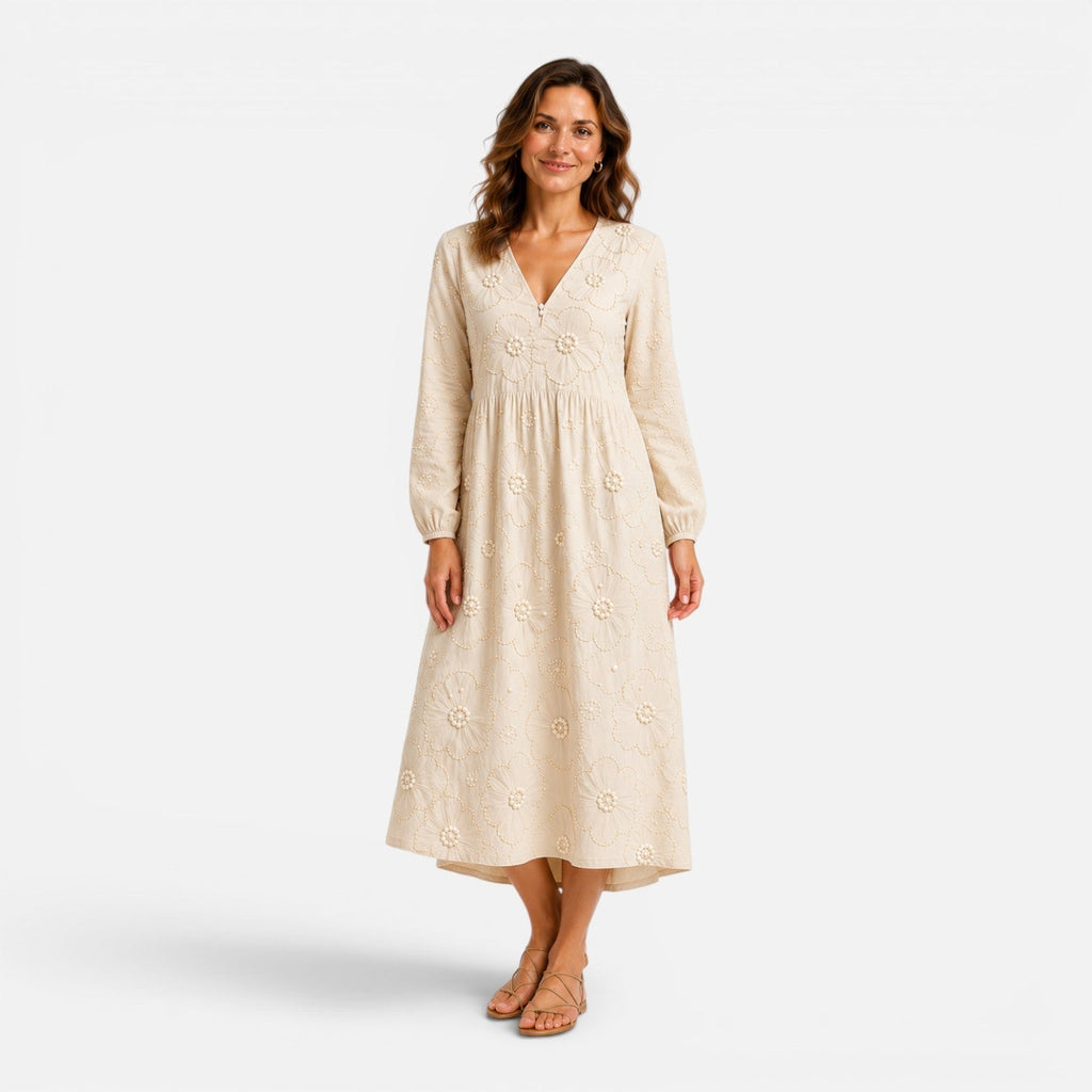 Elisa | Floral Print Midi Dress