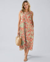 Anovia | Sleeveless Floral Midi Dress