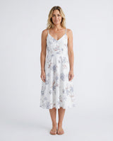 Xenia | Spaghetti Strap Floral Midi Dress