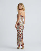 Pia | Sequin Floral Slip Midi Dress