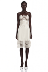 Amara | Floral Lace Panel Spaghetti Strap Mini Dress