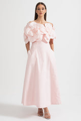 Coralie | Off-Shoulder Floral Midi Dress