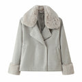 Women's Casual Wool Blend Coat Versatile Outerwear