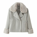 Women's Casual Wool Blend Coat Versatile Outerwear