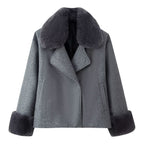 Women's Casual Wool Blend Coat Versatile Outerwear